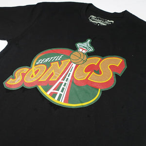 Seattle SuperSonics Black Space Needle Logo Premium T-Shirt