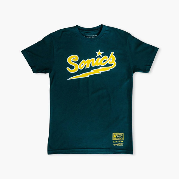 Seattle SuperSonics Green Lightning Bolt Logo Premium T-Shirt