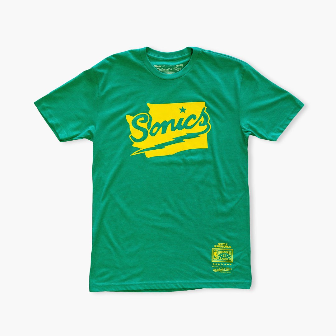 Mitchell & Ness Seattle SuperSonics Green Throwback Crewneck, Medium