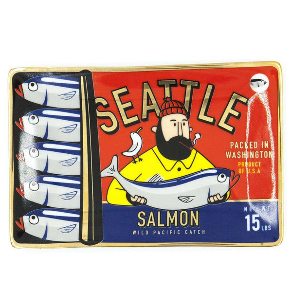 Chalo Seattle Salmon Can Porcelain Tray